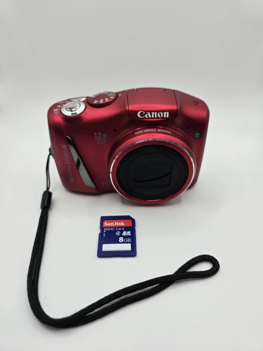 Canon PowerShot SX150 IS 14.1MP Digital Camera Red w/12x Zoom Bundle Tested - Picture 7 of 12